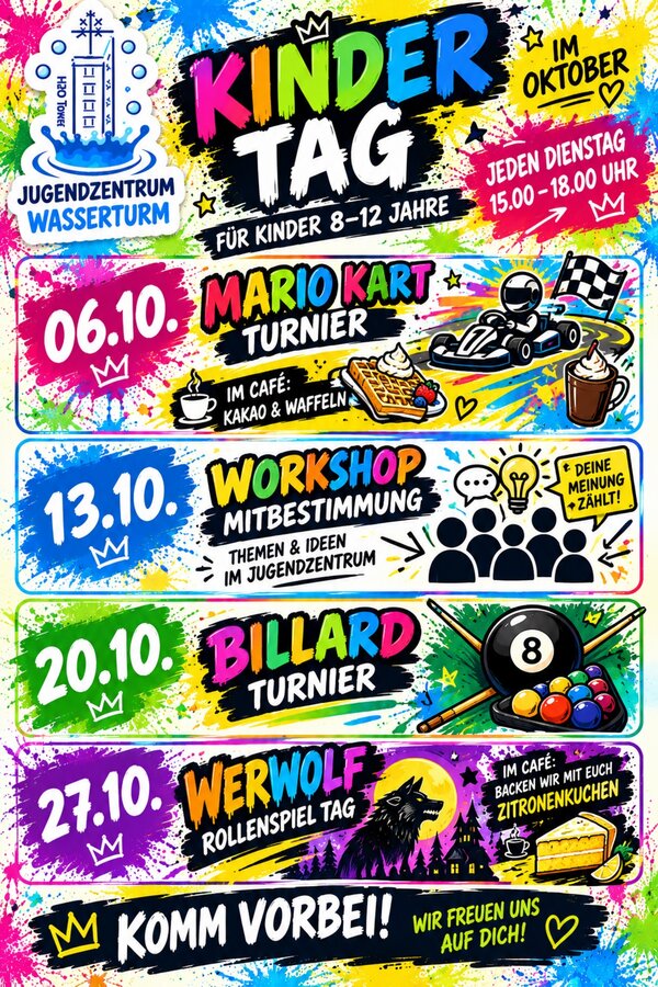 Kinder Programm Oktober 